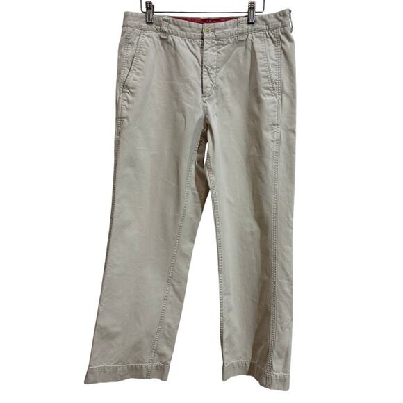 Vineyard Vines Men 33x30 Cotton Flat Front Casual Chino Pants Preppy Relaxed - Picture 1 of 8